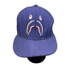 Bape A Bathing Ape New Era PONR Shark Wool Hat Size 7 1/2
